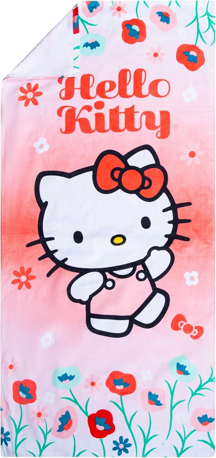 image:imageMs Rachel Kids Super Soft Cotton BathPoolBeach Towel 58 in x 28 in Officially Licensed Product by FrancoHello Kitty