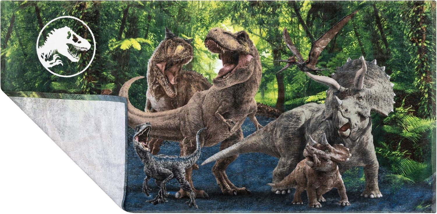 image:imageMs Rachel Kids Super Soft Cotton BathPoolBeach Towel 58 in x 28 in Officially Licensed Product by FrancoJurassic World