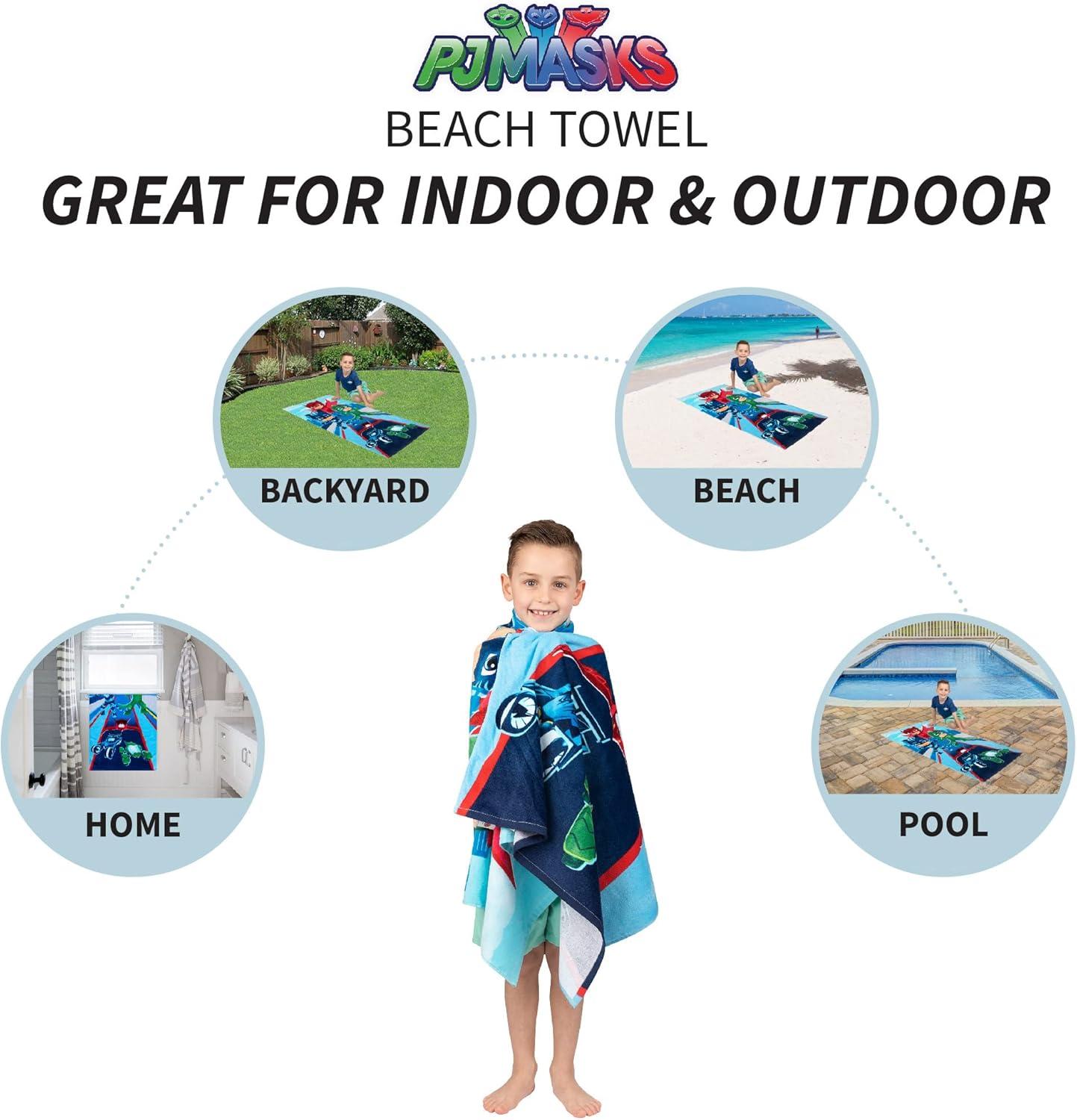 image:imageMs Rachel Kids Super Soft Cotton BathPoolBeach Towel 58 in x 28 in Officially Licensed Product by FrancoPj Masks