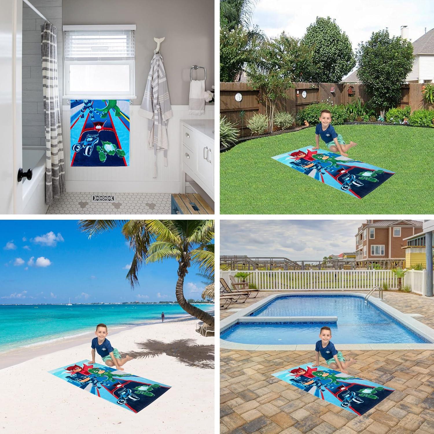 image:imageMs Rachel Kids Super Soft Cotton BathPoolBeach Towel 58 in x 28 in Officially Licensed Product by FrancoPj Masks