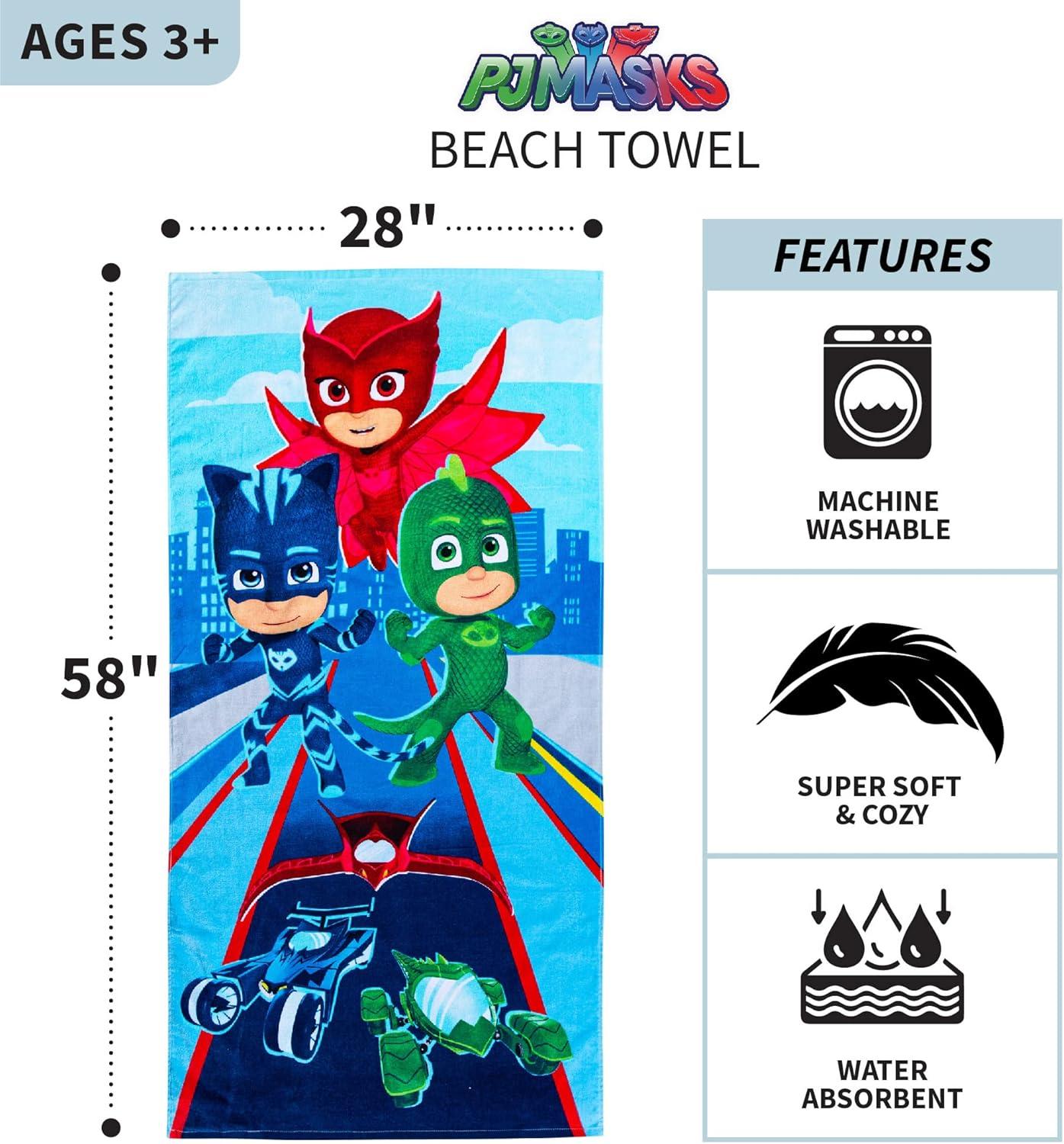 image:imageMs Rachel Kids Super Soft Cotton BathPoolBeach Towel 58 in x 28 in Officially Licensed Product by FrancoPj Masks