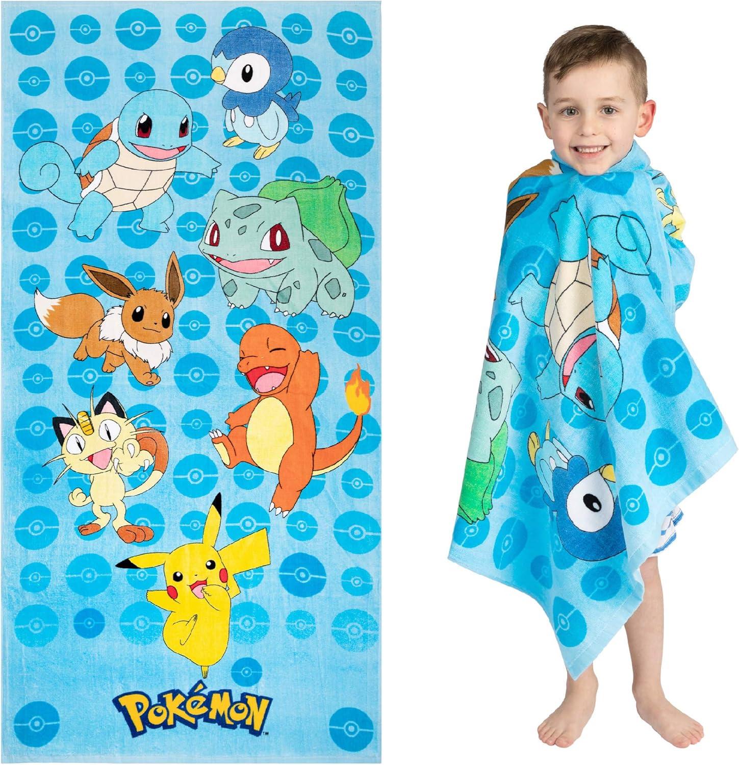 image:imageMs Rachel Kids Super Soft Cotton BathPoolBeach Towel 58 in x 28 in Officially Licensed Product by FrancoPokemon Power Group