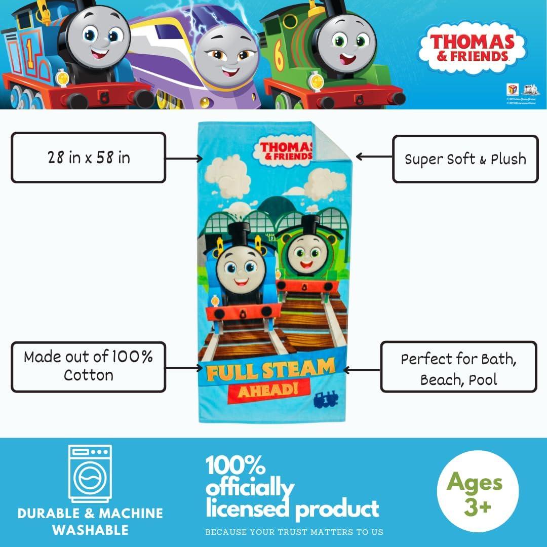 image:imageMs Rachel Kids Super Soft Cotton BathPoolBeach Towel 58 in x 28 in Officially Licensed Product by FrancoThomas Friends