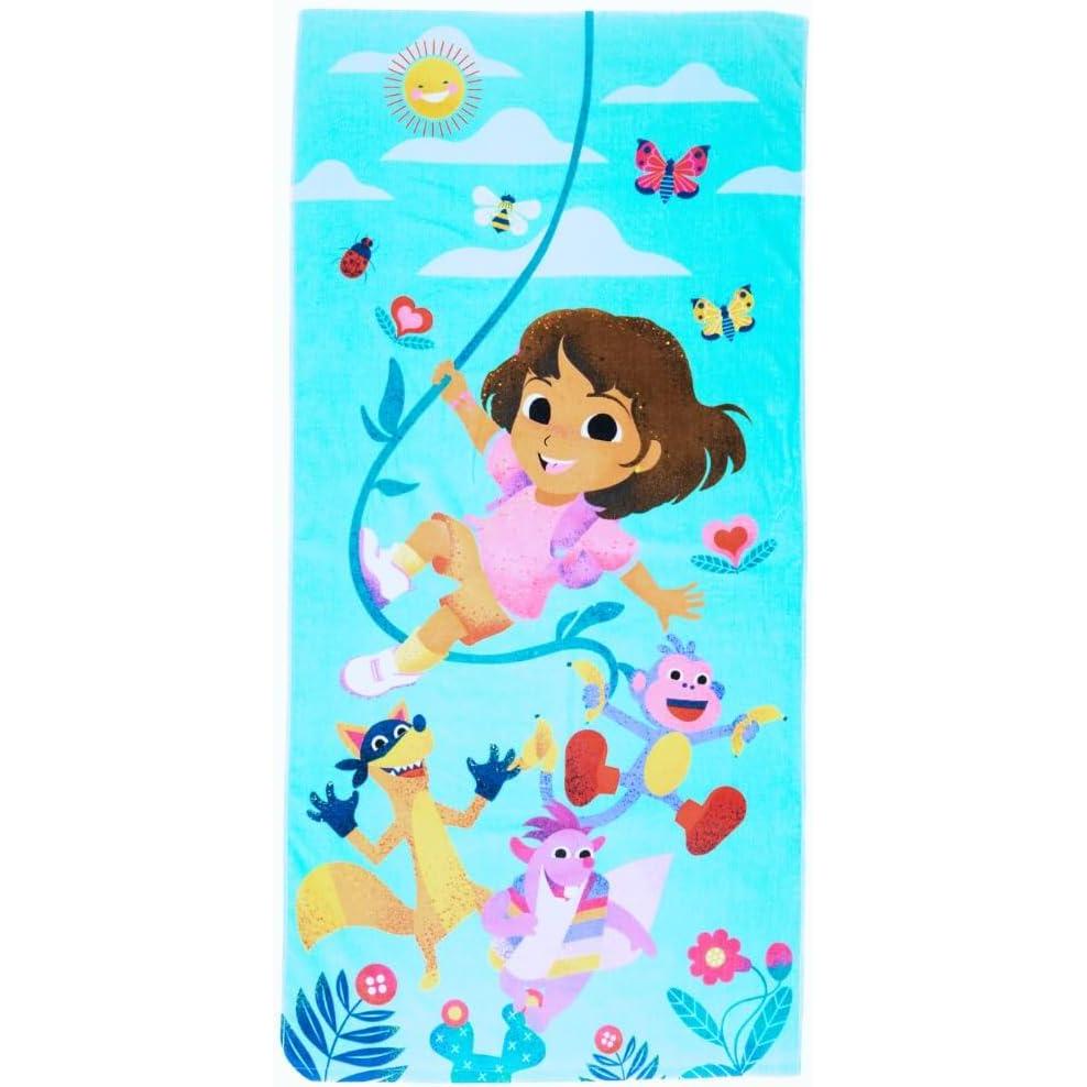 image:imageMs Rachel Kids Super Soft Cotton BathPoolBeach Towel 58 in x 28 in Officially Licensed Product by FrancoDora the Explorer