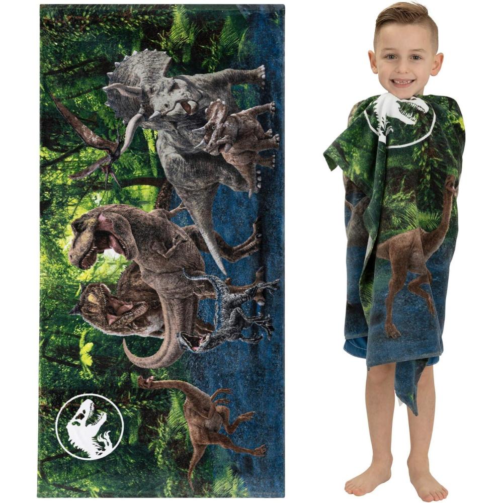 image:imageMs Rachel Kids Super Soft Cotton BathPoolBeach Towel 58 in x 28 in Officially Licensed Product by FrancoJurassic World