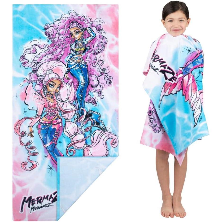 image:imageMs Rachel Kids Super Soft Cotton BathPoolBeach Towel 58 in x 28 in Officially Licensed Product by FrancoMermaze