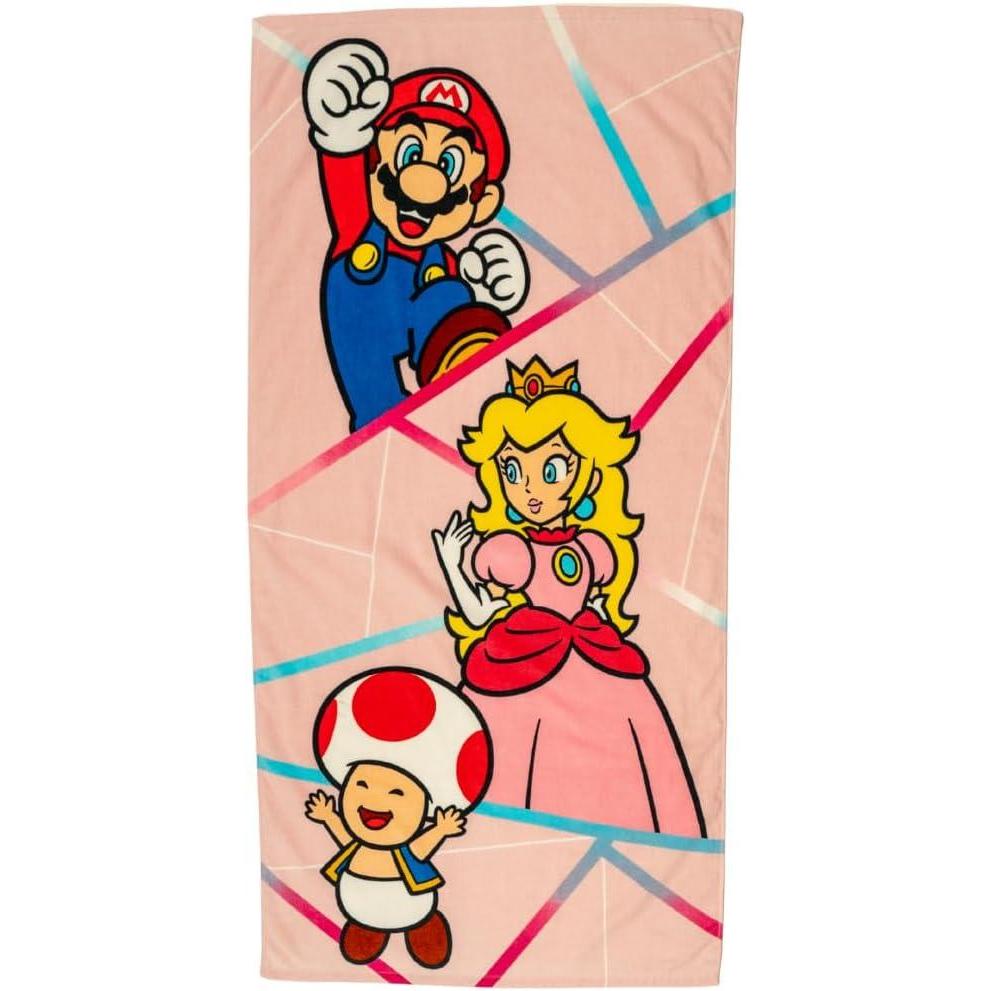 image:imageMs Rachel Kids Super Soft Cotton BathPoolBeach Towel 58 in x 28 in Officially Licensed Product by FrancoSuper Mario Girl