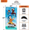 Ms. Rachel Kids Super Soft Cotton Bath/Pool/Beach Towel, 58 in x 28 in, (Officially Licensed Product) by Franco(Avatar the Last Airbender)