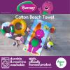 Ms. Rachel Kids Super Soft Cotton Bath/Pool/Beach Towel, 58 in x 28 in, (Officially Licensed Product) by Franco(Barney Classic)