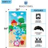 Ms. Rachel Kids Super Soft Cotton Bath/Pool/Beach Towel, 58 in x 28 in, (Officially Licensed Product) by Franco(Blues Clues)
