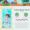 Ms. Rachel Kids Super Soft Cotton Bath/Pool/Beach Towel, 58 in x 28 in, (Officially Licensed Product) by Franco(Dora the Explorer)