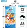 Ms. Rachel Kids Super Soft Cotton Bath/Pool/Beach Towel, 58 in x 28 in, (Officially Licensed Product) by Franco(Paw Patrol – Paws in Sand)