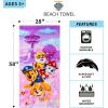 Ms. Rachel Kids Super Soft Cotton Bath/Pool/Beach Towel, 58 in x 28 in, (Officially Licensed Product) by Franco(Paw Patrol Girls)
