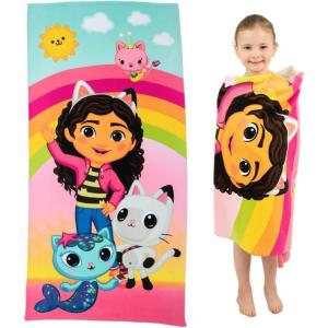 Ms. Rachel Kids Super Soft Cotton Bath/Pool/Beach Towel, 58 in x 28 in, (Officially Licensed Product) by Franco(Gabby’s Dollhouse)
