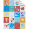 Ms. Rachel Happy Patchwork 4 Piece Toddler Bed Set – Comforter, Fitted Bottom Sheet, Flat Top Sheet, Reversible Pillowcase, Multi-Colored