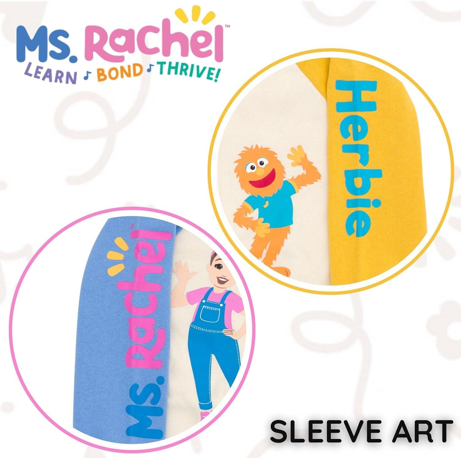 image:imageMs Rachel Fleece Zip Up Hoodie Infant to Toddler Sizes 12 Months 5TBlue Yellow Ms Rachel Herbie