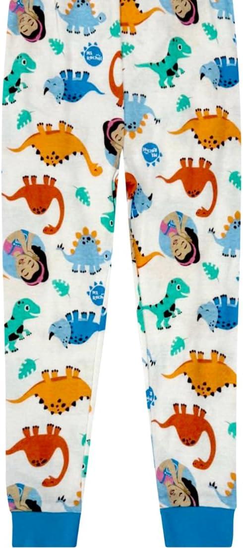 image:imageMs Rachel Kids Pajama Set 2 Piece Cozy Girls Boys Pjs Short Sleeve amp Shorts Matching For Toddler Kids Official ProductBlue Dino