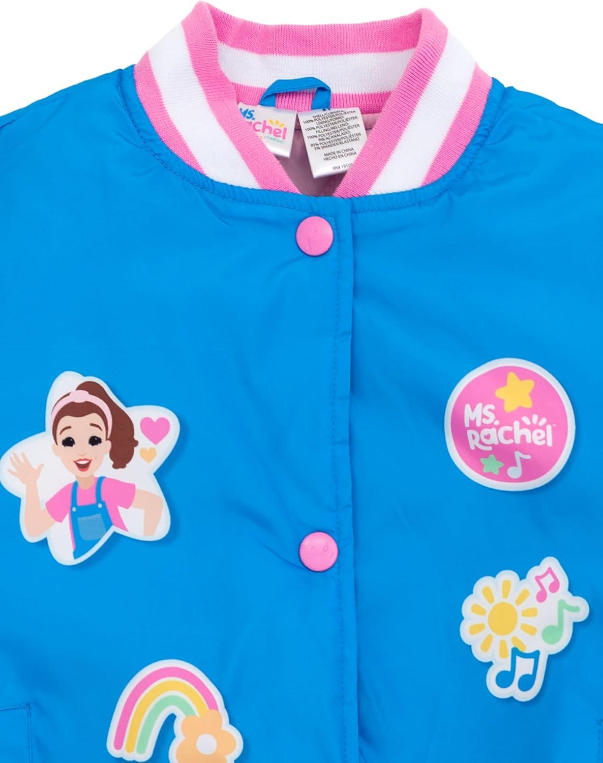 image:imageMs Rachel Varsity Bomber Jacket Infant to Toddler Sizes 12 Months 5TBlue