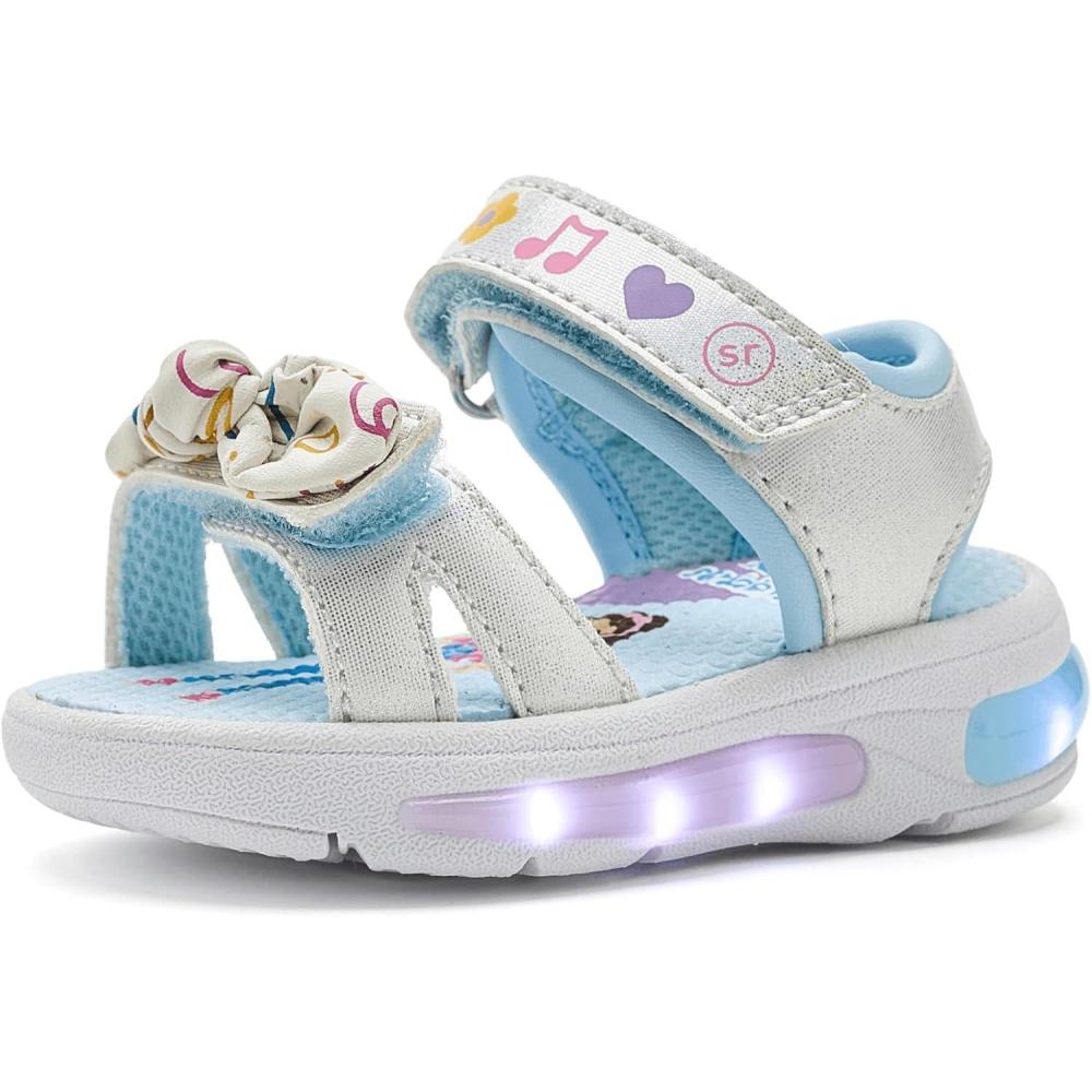 image:imageMs Rachel x SR Baby Girls Ms Rachel Light Up Bow SandalWhite