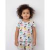 Ms. Rachel 2 Piece Pajama Set – Toddler Girls Boys PJ Set, Short Sleeve Shirt & Pants – Kids Sleepwear Set – Official License(White Learning)