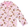 Ms. Rachel Girls Pajama Set – 2 Piece Cozy Girls Pjs Button Down Long Sleeve & Pants For Toddlers 12M – 4T – Official Product(Pink)