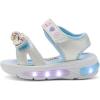 Ms Rachel x SR Baby Girls’ Ms Rachel Light Up Bow Sandal(White)