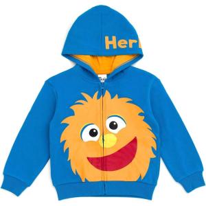 Ms. Rachel Fleece Zip Up Hoodie Infant to Toddler Sizes (12 Months – 5T)(Bright Blue  Herbie)