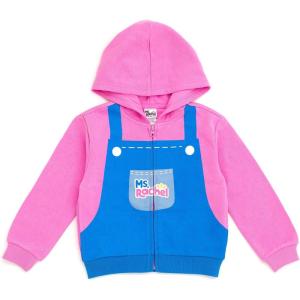 Ms. Rachel Fleece Zip Up Hoodie Infant to Toddler Sizes (12 Months – 5T)(Pink / Blue  Ms. Rachel)