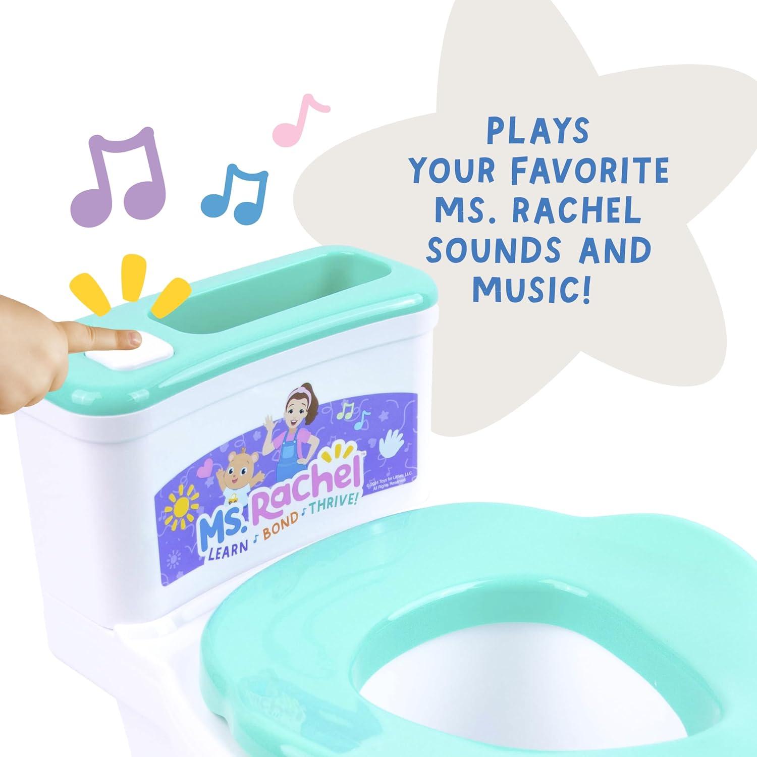 image:imageMs Rachel 2in1 Playtime Floor Potty Trainer With Sound Stage 1 Training Removable Potty Seat for Stage 2 Training 6 Ms Rachel Sounds and Music Storage Removable Parts for Easy Cleaning