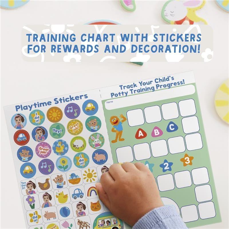 image:imageMs Rachel 2in1 Playtime Floor Potty Trainer With Sound Stage 1 Training Removable Potty Seat for Stage 2 Training 6 Ms Rachel Sounds and Music Storage Removable Parts for Easy Cleaning