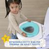 Ms. Rachel 2-in-1 Playtime Floor Potty Trainer With Sound – Stage 1 Training – Removable Potty Seat for Stage 2 Training – 6 Ms. Rachel Sounds and Music – Storage – Removable Parts for Easy Cleaning