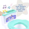 Ms. Rachel 2-in-1 Playtime Floor Potty Trainer With Sound – Stage 1 Training – Removable Potty Seat for Stage 2 Training – 6 Ms. Rachel Sounds and Music – Storage – Removable Parts for Easy Cleaning