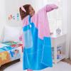 Ms. Rachel Happy Patchwork Hooded Toddler Blanket, Blue & Pink