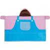 Ms. Rachel Happy Patchwork Hooded Toddler Blanket, Blue & Pink