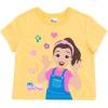 Ms. Rachel T-Shirt and Mesh Shorts Outfit Set Infant to Little Kid Sizes (12 Months – 5)(Pink / Yellow)