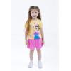 Ms. Rachel T-Shirt and Mesh Shorts Outfit Set Infant to Little Kid Sizes (12 Months – 5)(Pink / Yellow)