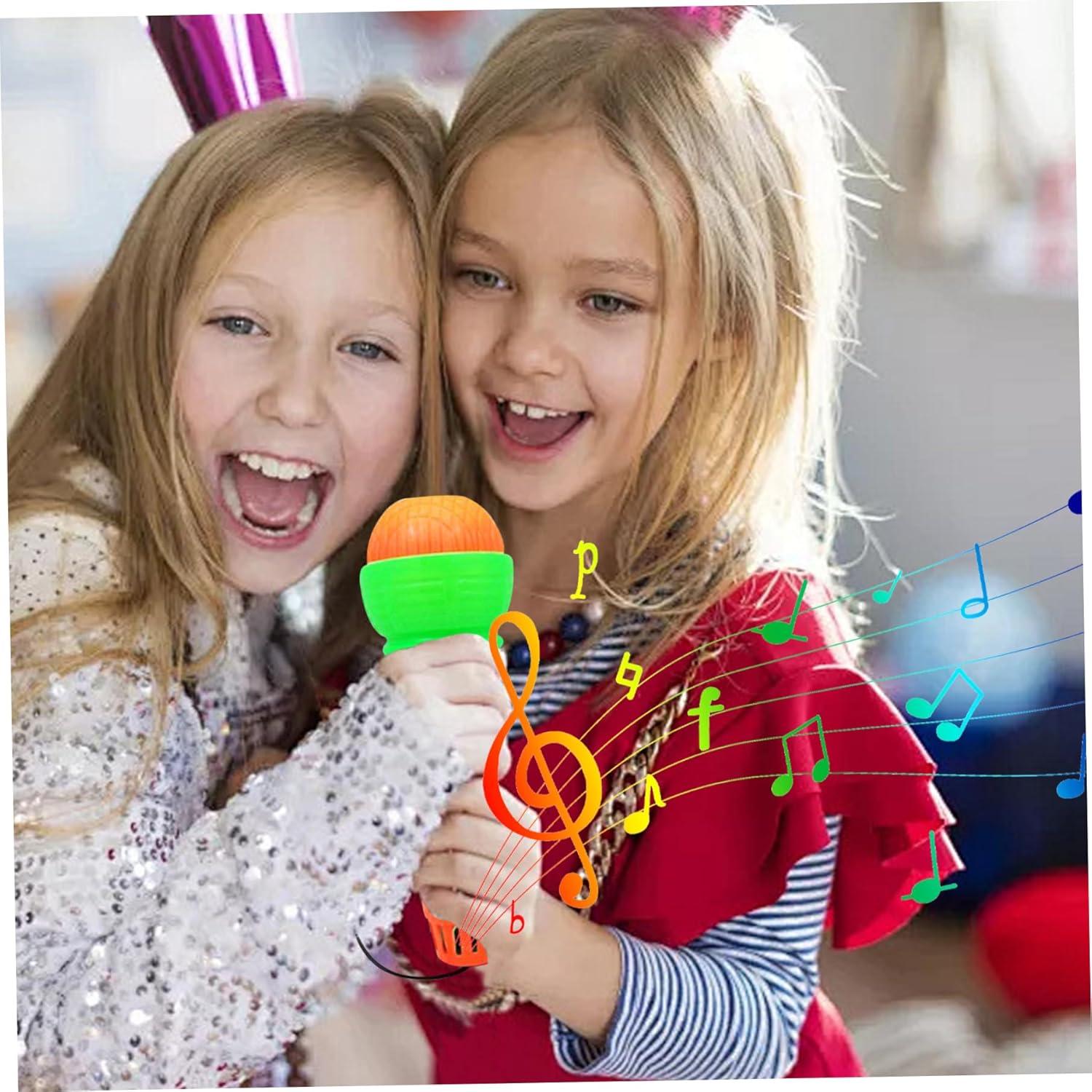 imageMicrophones en cho drles Enfants prtendent Les Jouets en Plastique cho Micro Pratique Magique de Micro pour Les Graduations danniversaire Couleur alatoire 2pcs Machines karaok
