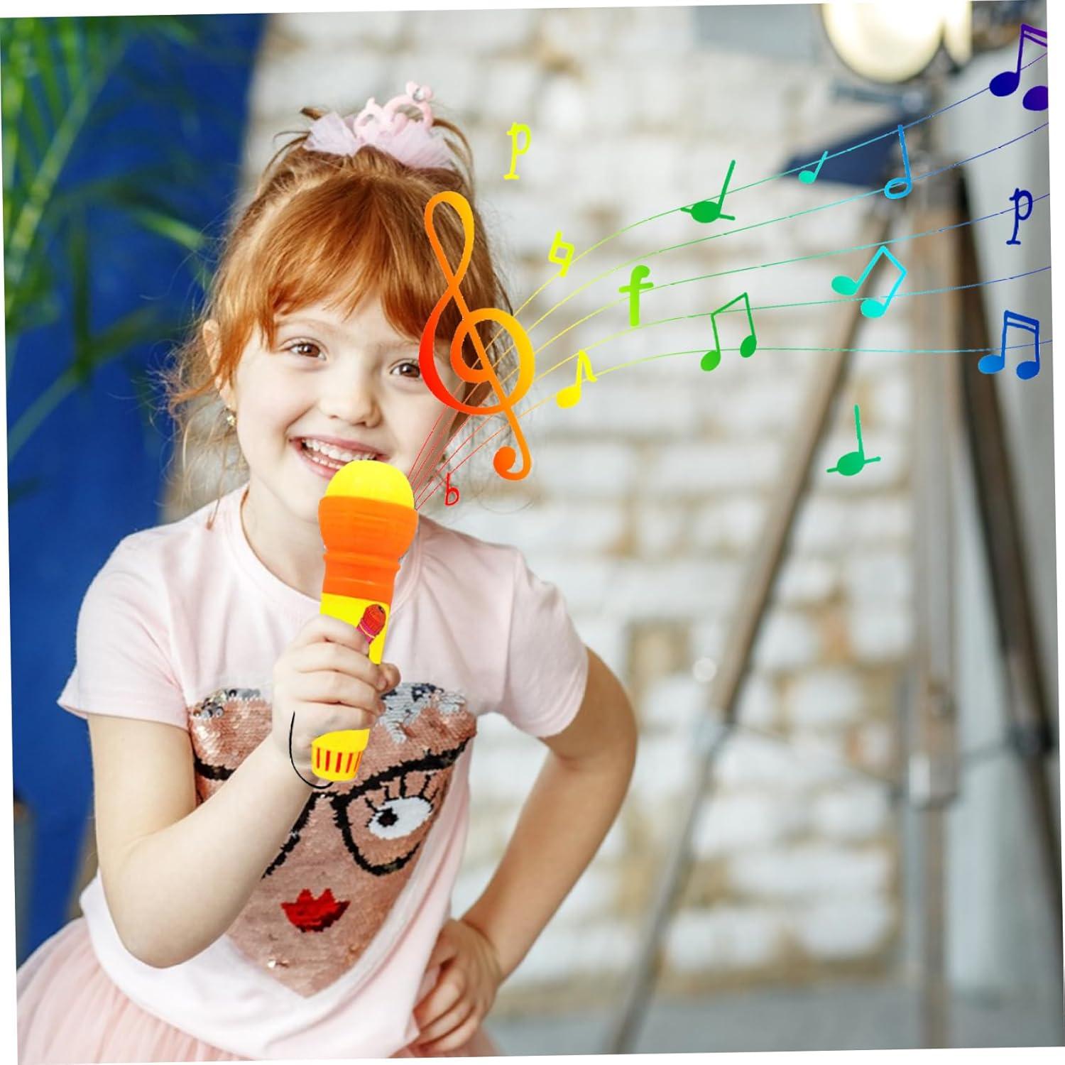 imageMicrophones en cho drles Enfants prtendent Les Jouets en Plastique cho Micro Pratique Magique de Micro pour Les Graduations danniversaire Couleur alatoire 2pcs Machines karaok