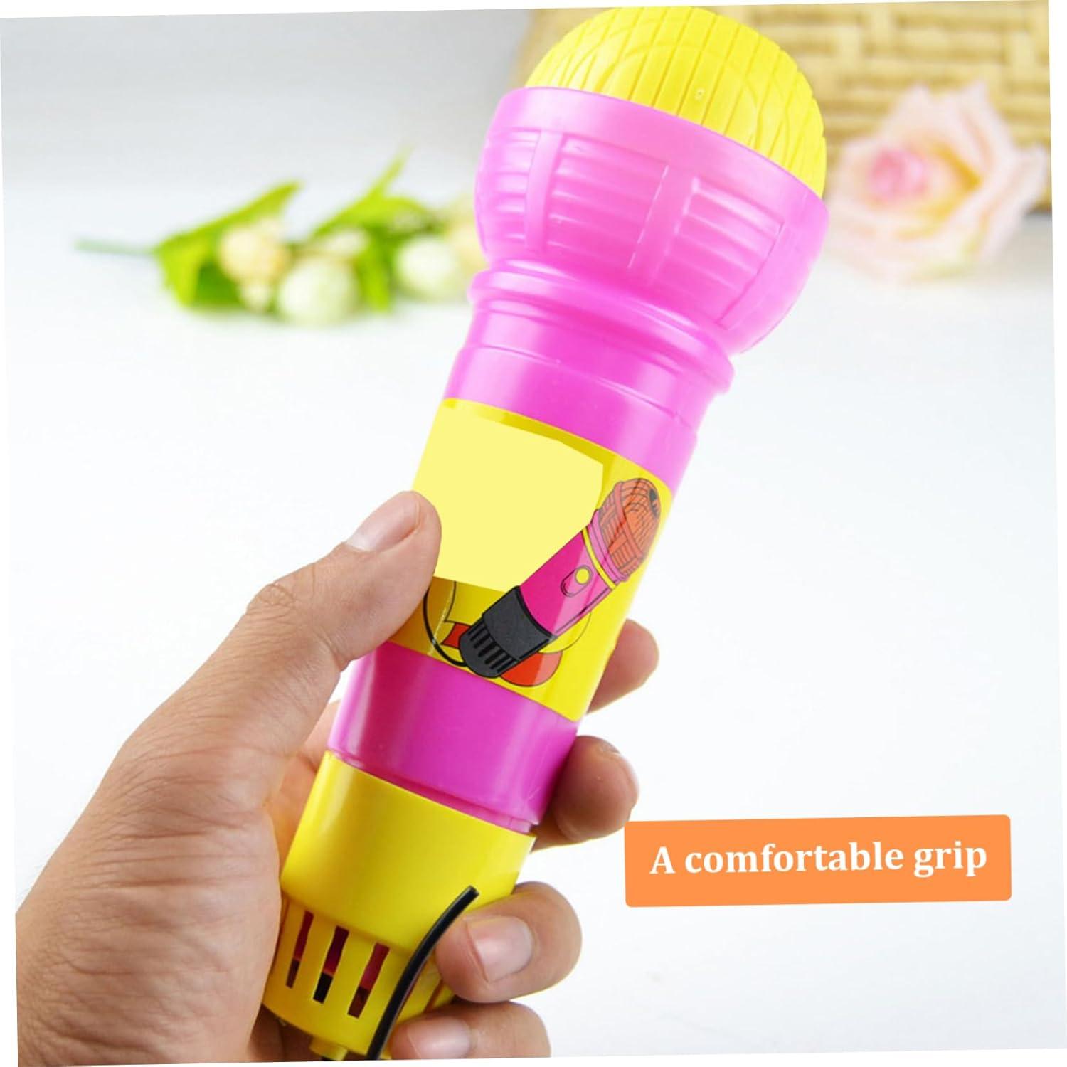 imageMicrophones en cho drles Enfants prtendent Les Jouets en Plastique cho Micro Pratique Magique de Micro pour Les Graduations danniversaire Couleur alatoire 2pcs Machines karaok