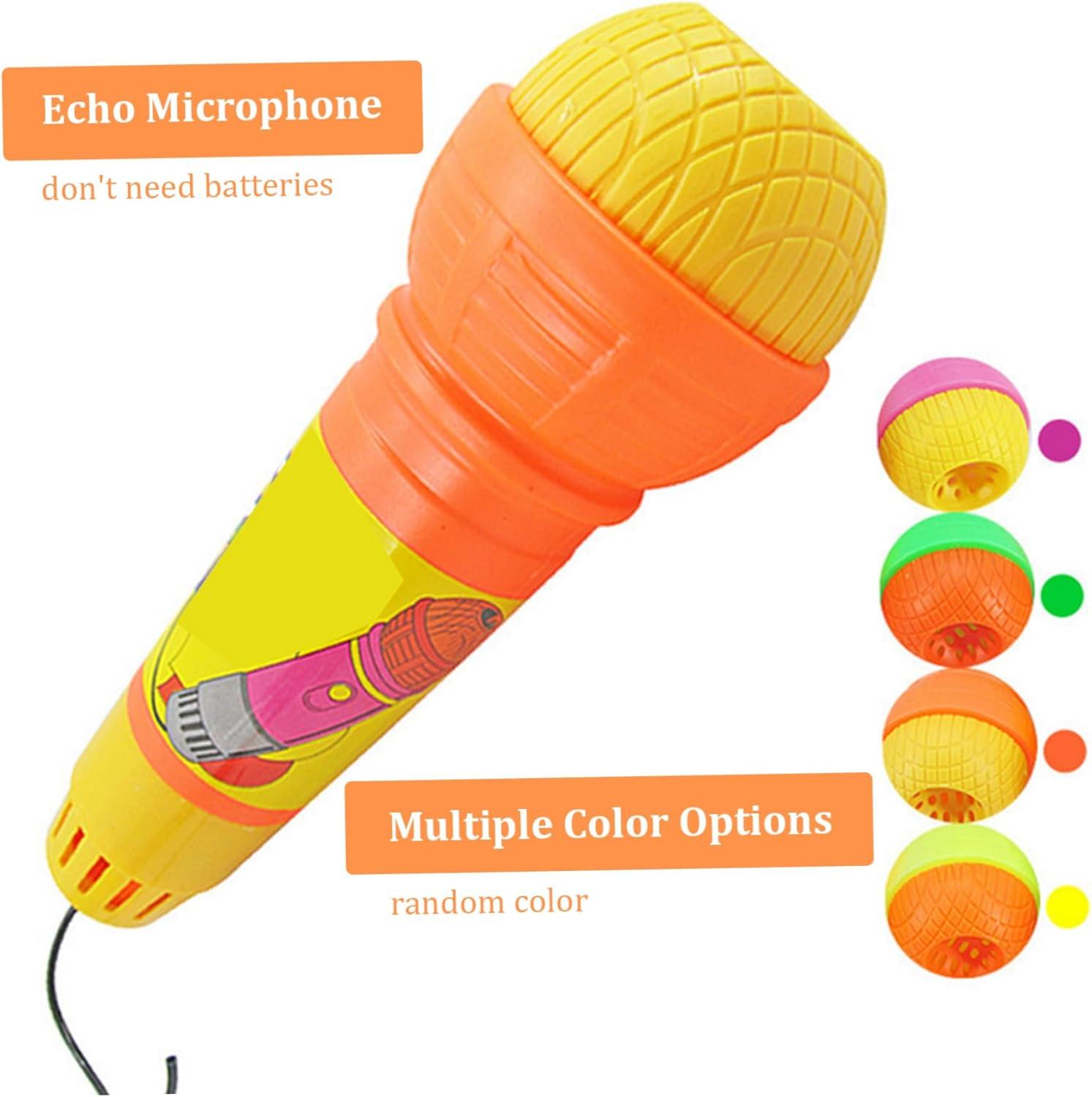 imageMicrophones en cho drles Enfants prtendent Les Jouets en Plastique cho Micro Pratique Magique de Micro pour Les Graduations danniversaire Couleur alatoire 2pcs Machines karaok