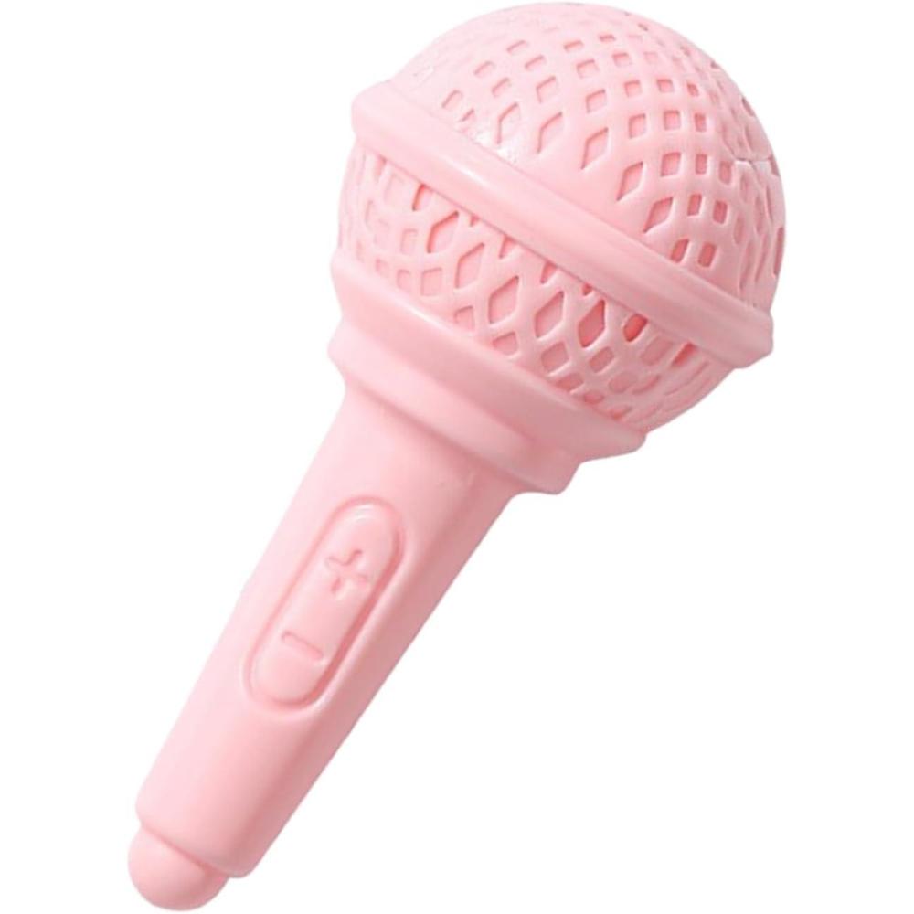 imageJouets pour Conures Jeu De Hochet DEnrichissement Microphone Jouets pour Grands Perroquetspour La Stimulation Mentale La Prvention De LEnnui pour Les Canaris Et La Cage DomestiqueRose