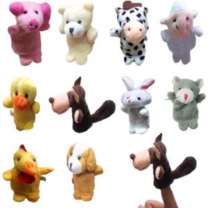 10 Pièces Marionnettes à Doigts en Peluche Set,Marionnettes à Main,Pour Garçons et Filles Cadeaux,pour Raconter Des Histoires,L&rsquo;enseignement et Fun,pour Noël,Pâques et Fête D&rsquo;enfants