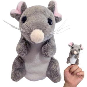 Marionnettes à Doigts d&rsquo;animaux,Marionnettes à Doigts – de marionnette à Doigt de Souris en Peluche | d&rsquo;animaux racontant des Histoires, marionnettes à Mignons