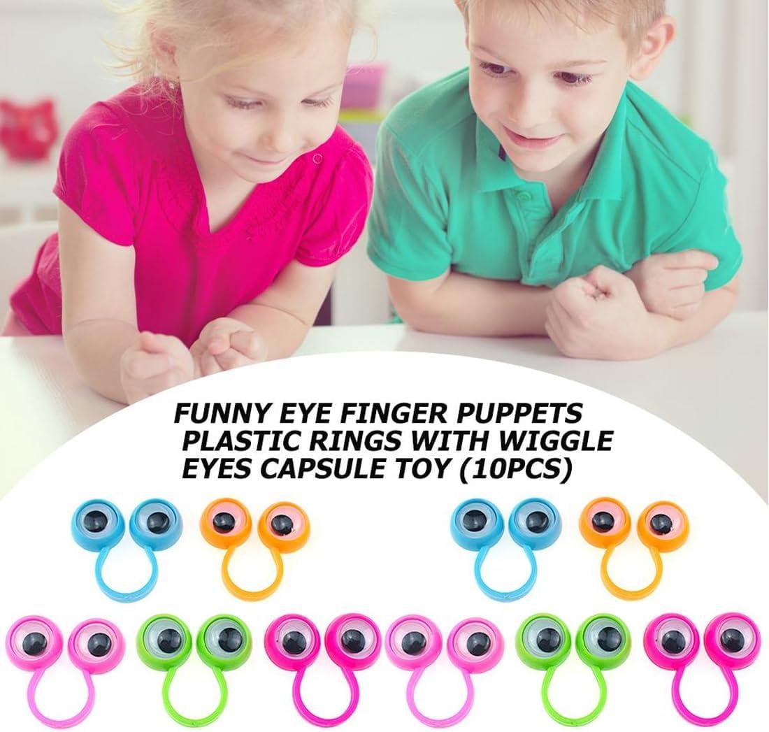 image20 Pcs Jouets de Doigts Marionnettes Doigts avec Yeux Accessoires de Fte pour Anniversaire dEnfant et Halloween Cadeaux pour Enfants Color