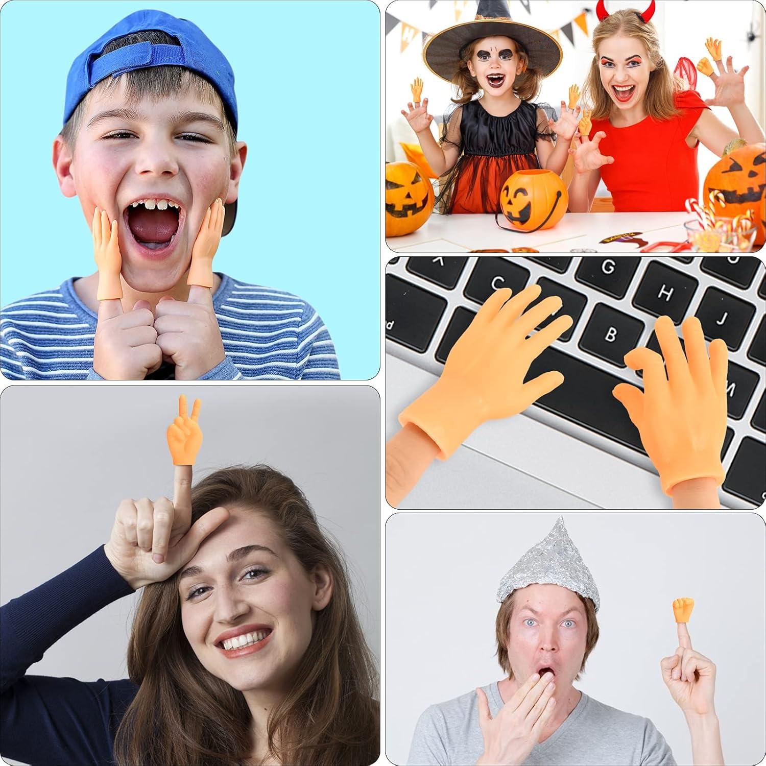 imageFinger Marionnettes Chat Drle Marionnettes Doigts Lot de 6 Halloween Cadeau Jouets pour Le Spectacle De Marionnettes Gag Prsent Fte Et Jeu Mini Accessoires6 PCS