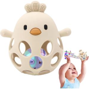 Hochet Facile à Saisir Jouet, Jouet Dentition Bébé Balle Naissance, Jouets Hochets Poussins, Jeux Bebe Hochet Sensorielle, Jouet Hochet Dentition Bebe,(Couleur de Balle Aléatoire)