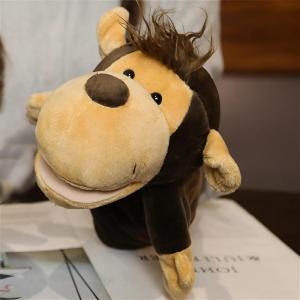 Marionnettes à Main Mobiles à Bouche Ouverte pour Enfants, Loup, Lion, etc., parfaites pour raconter des Histoires, l&rsquo;enseignement, l&rsquo;école Maternelle, Les Cadeaux d&rsquo;anniversaire(Singe)