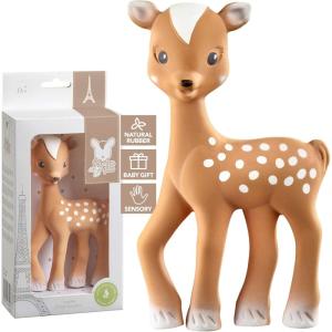 Sophie la Girafe – Fanfan le Faon – Jouet d&rsquo;Eveil Bébé / coffret cadeau – Jouet 100% caoutchouc naturel – Idéal pour Relaxer les Gensives – dès la naissance