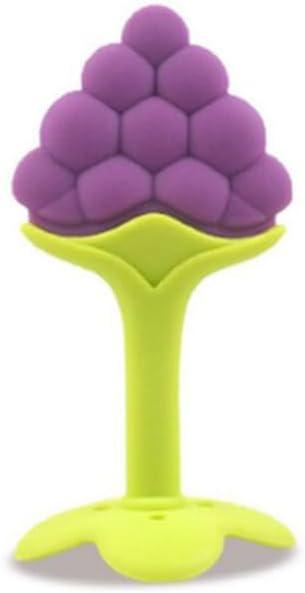 image3pcs jouet de dentition en silicone forme de fruits en silicone doux teether orange aux fraises de dents de dents de dentition de la douleur de la douleur jouet gommes mch pour les toutpeti