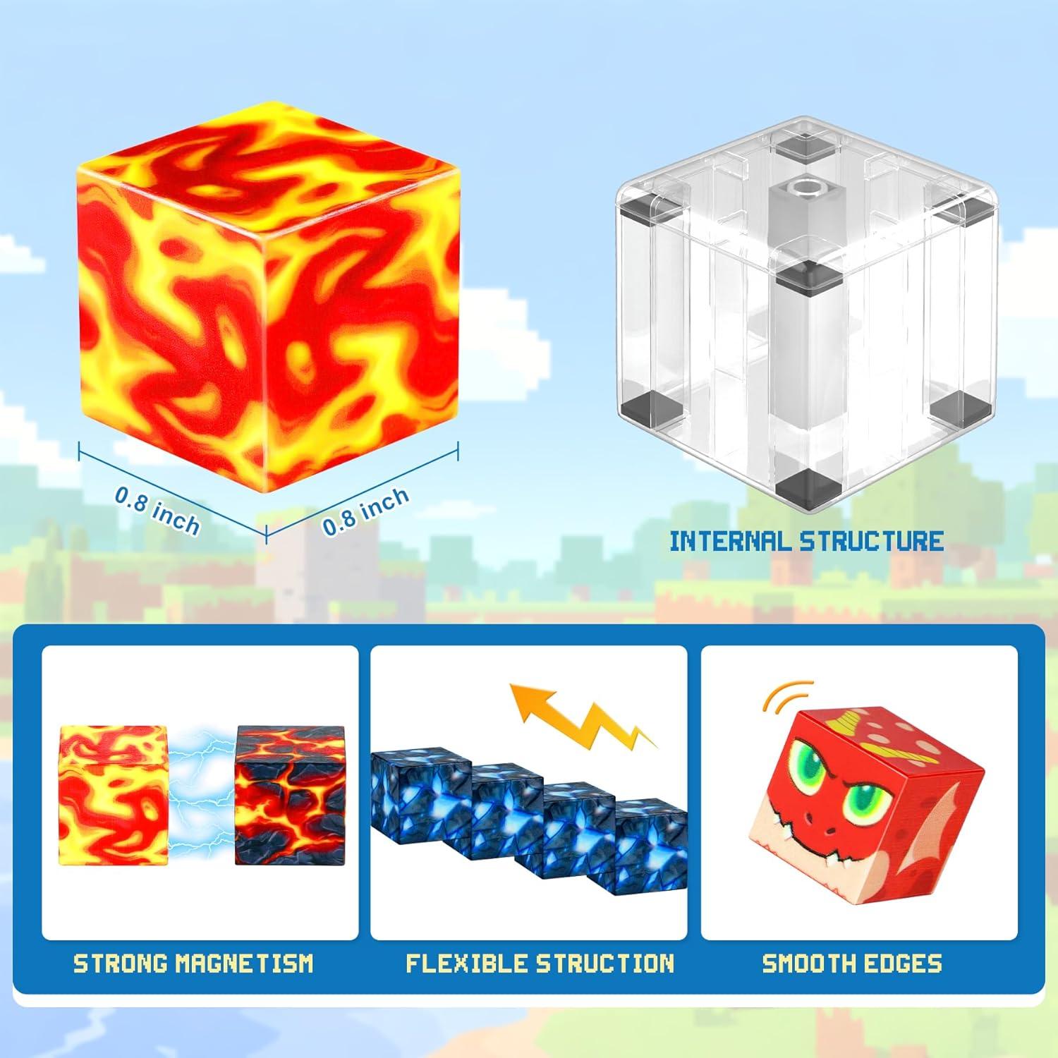 imageConstruction Magnetique Enfant Cube Magntique Jeu Aimant Magnetic avec Jeux Aimants Magnetique Jouet ducatif Montessori pour Enfants 3 4 5 6 7 8 9 10 Ans Cadeau CratifB150 Pices